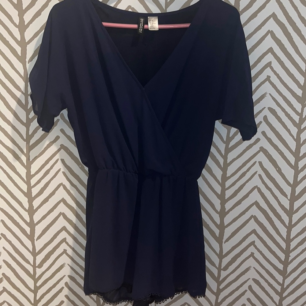 Navy romper